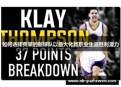如何选择克莱的新球队以最大化其职业生涯胜利潜力